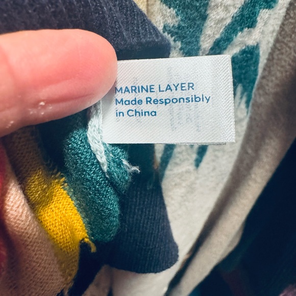 New retro design Women Marine Layer Multicolor sweater size Large 🌸🌻🌺 - Picture 7 of 9